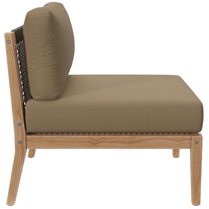 Modway EEI-6120 Clearwater Outdoor Patio Teak Wood Sofa Modway