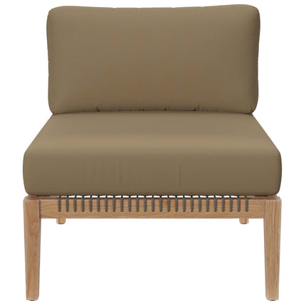 Modway EEI-6120 Clearwater Outdoor Patio Teak Wood Sofa Modway