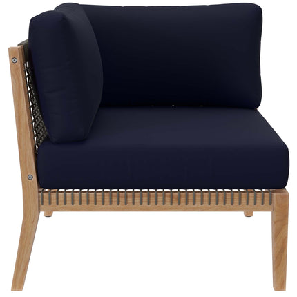 Modway EEI-6120 Clearwater Outdoor Patio Teak Wood Sofa Modway