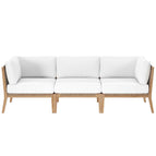 Gray White / Teak Wood