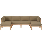 Gray Light Brown / Teak Wood