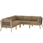 Gray Light Brown / Teak Wood