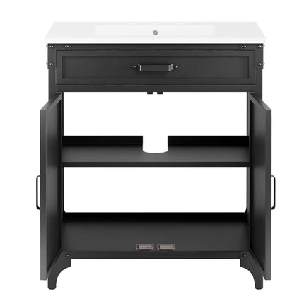Modway EEI-6128 Steamforge 30" Bathroom Vanity Cabinet (Sink Basin Not Included) - Plaza Home Decor