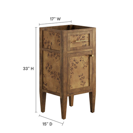 Modway EEI-6136 Elysian 18" Wood Bathroom Vanity Cabinet (Sink Basin Not Included) Modway