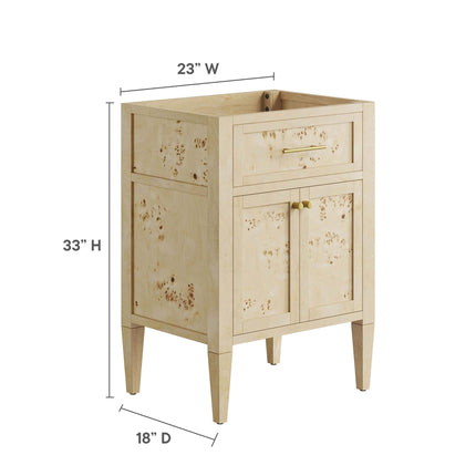 Modway EEI-6137 Elysian 24" Wood Bathroom Vanity Cabinet (Sink Basin Not Included) Modway