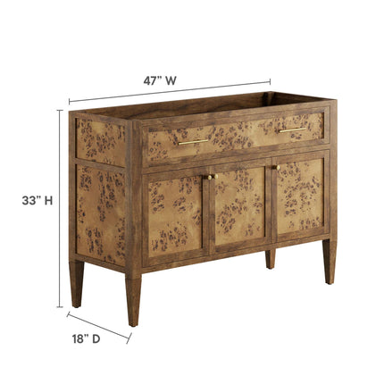 Modway EEI-6140 Elysian 48" Wood Bathroom Vanity Cabinet (Sink Basin Not Included) Modway