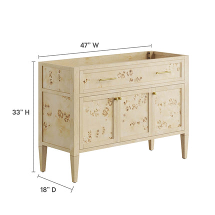 Modway EEI-6140 Elysian 48" Wood Bathroom Vanity Cabinet (Sink Basin Not Included) Modway