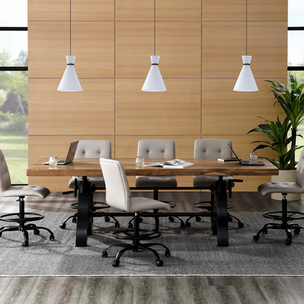 Modway EEI-6149 Genuine 96" Crank Adjustable Height Dining and Conference Table Modway