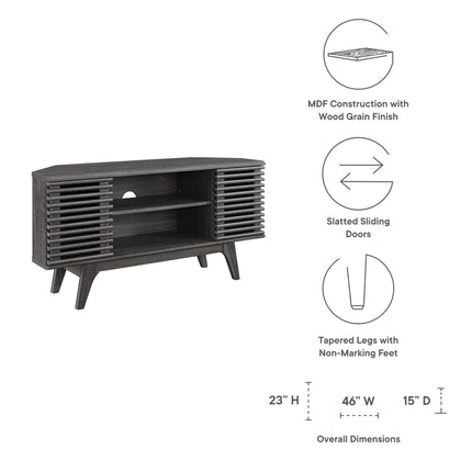 Modway EEI-6157 Render 46" Corner TV Stand Modway