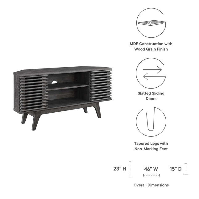 Modway EEI-6157 Render 46" Corner TV Stand Modway
