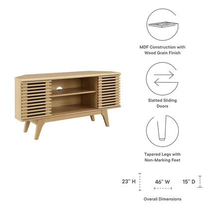 Modway EEI-6157 Render 46" Corner TV Stand Modway