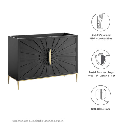 Modway EEI-6163 Awaken 48" Double or Single Sink Compatible (Not Included) Bathroom Vanity Cabinet Modway