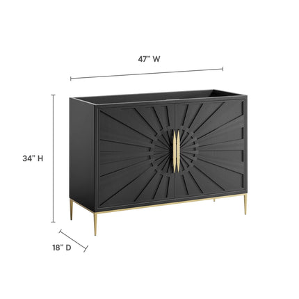 Modway EEI-6163 Awaken 48" Double or Single Sink Compatible (Not Included) Bathroom Vanity Cabinet Modway