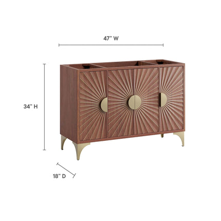 Modway EEI-6168 Daylight 48" Single Sink Compatible (Not Included) Bathroom Vanity Cabinet Modway