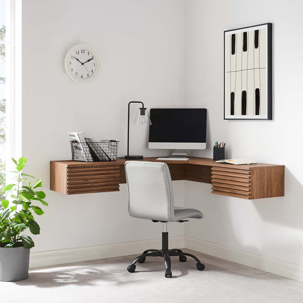 Modway EEI-6181 Render Wall Mount Corner Office Desk Modway