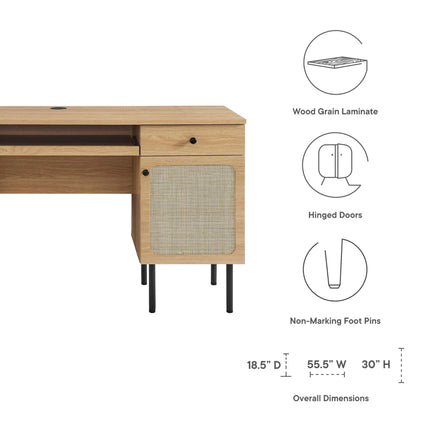 Modway EEI-6199 Chaucer Office Desk Modway
