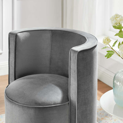 Modway EEI-6222 Della Performance Velvet Fabric Swivel Chair Modway