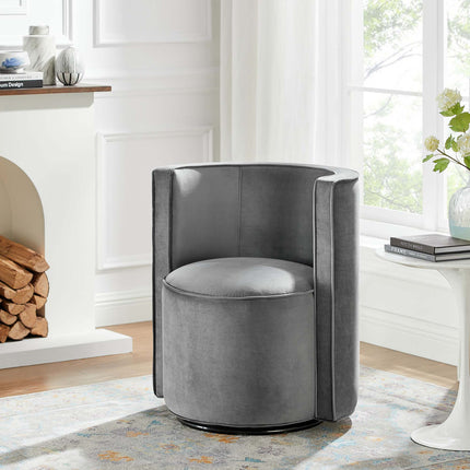Modway EEI-6222 Della Performance Velvet Fabric Swivel Chair Modway