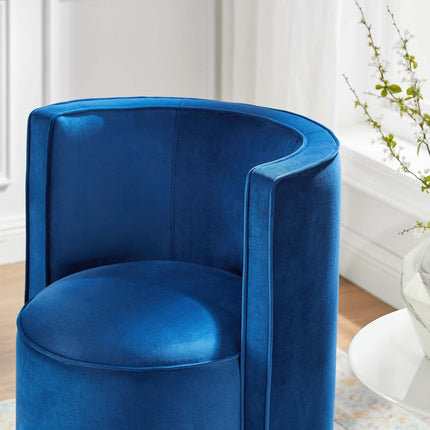 Modway EEI-6222 Della Performance Velvet Fabric Swivel Chair Modway