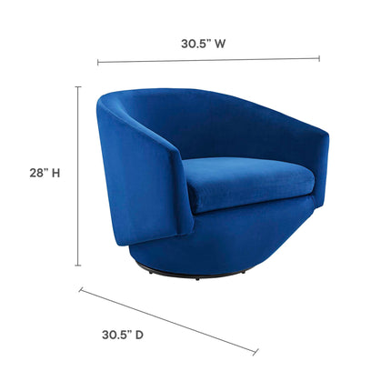 Modway EEI-6224 Series Performance Velvet Fabric Swivel Chair Modway