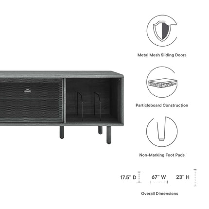 Modway EEI-6236 Kurtis 67" TV and Vinyl Record Stand Modway