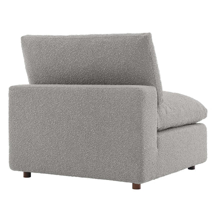 Modway EEI-6257 Commix Down Filled Overstuffed Boucle Fabric Armless Chair Modway