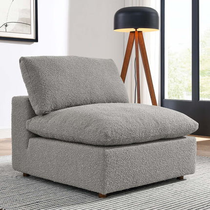Modway EEI-6257 Commix Down Filled Overstuffed Boucle Fabric Armless Chair Modway