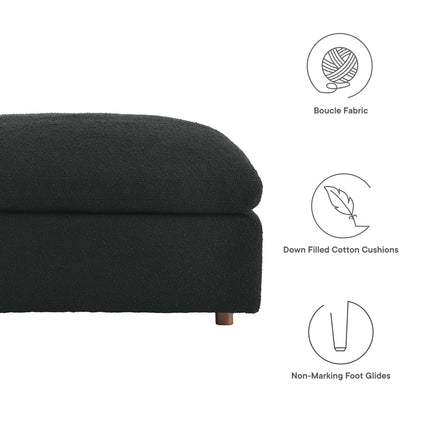 Modway EEI-6258 Commix Down Filled Overstuffed Boucle Fabric Ottoman Modway