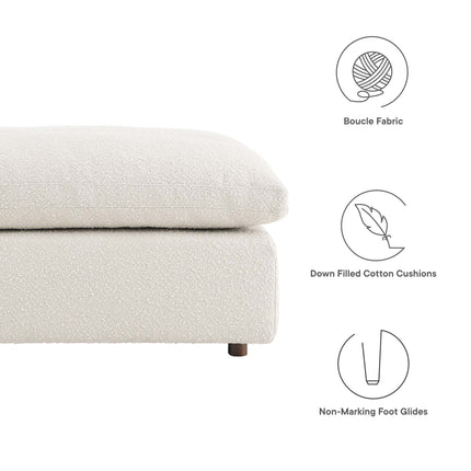 Modway EEI-6258 Commix Down Filled Overstuffed Boucle Fabric Ottoman Modway