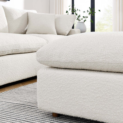 Modway EEI-6258 Commix Down Filled Overstuffed Boucle Fabric Ottoman Modway