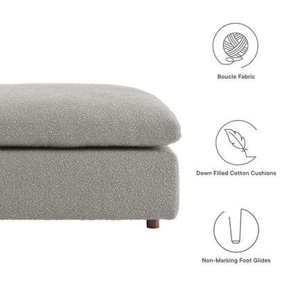 Modway EEI-6258 Commix Down Filled Overstuffed Boucle Fabric Ottoman Modway
