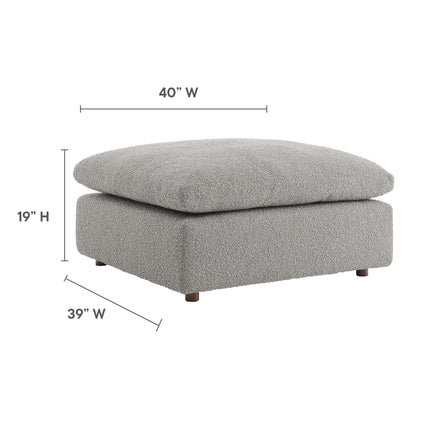 Modway EEI-6258 Commix Down Filled Overstuffed Boucle Fabric Ottoman Modway