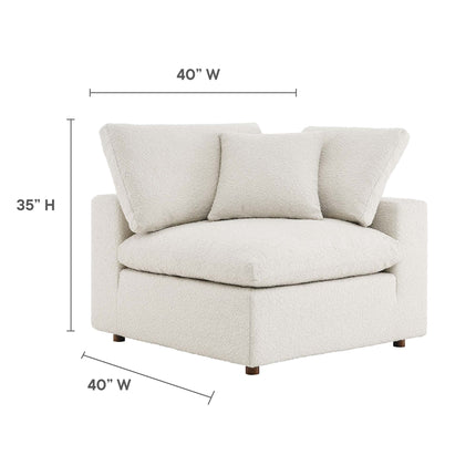 Modway EEI-6259 Commix Down Filled Overstuffed Boucle Fabric Corner Chair Modway