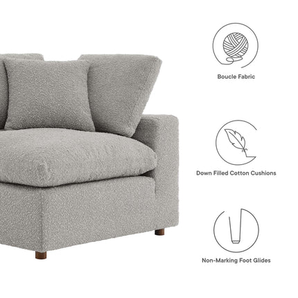 Modway EEI-6259 Commix Down Filled Overstuffed Boucle Fabric Corner Chair Modway