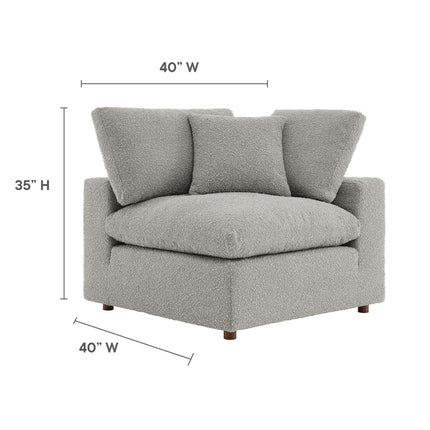 Modway EEI-6259 Commix Down Filled Overstuffed Boucle Fabric Corner Chair Modway