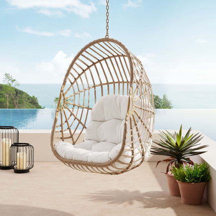 Modway EEI-6261 Amalie Wicker Rattan Outdoor Patio Rattan Swing Chair without Stand Modway