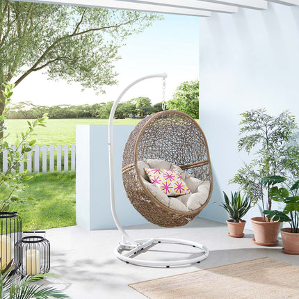 Modway EEI-6262 Encase Outdoor Patio Rattan Swing Chair Modway