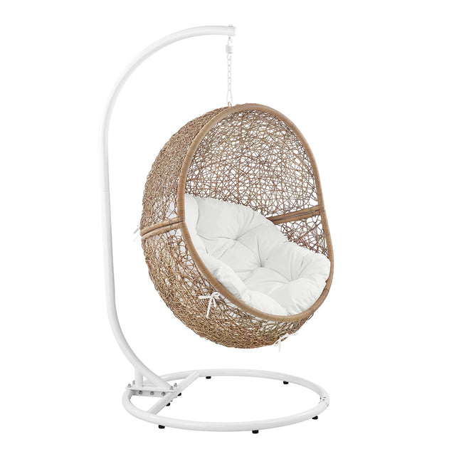 Modway EEI-6262 Encase Outdoor Patio Rattan Swing Chair Modway