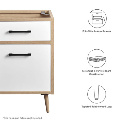 Modway EEI-6266 Maverick 24" Bathroom Vanity Cabinet Sink Basin Not Included Modway