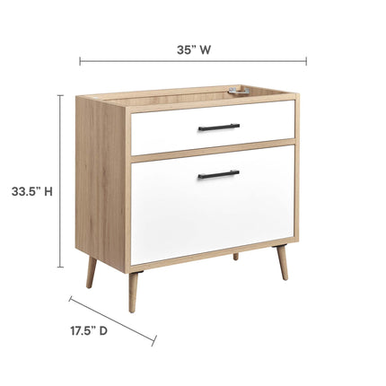 Modway EEI-6268 Maverick 36" Bathroom Vanity Cabinet Sink Basin Not Included Modway