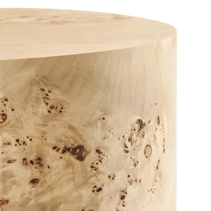 Modway EEI-6271 Cosmos 16" Round Burl Wood Side Table Modway