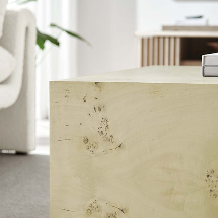 Modway EEI-6272 Cosmos 36" Square Burl Wood Coffee Table Modway