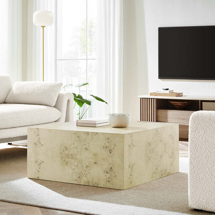 Modway EEI-6272 Cosmos 36" Square Burl Wood Coffee Table Modway