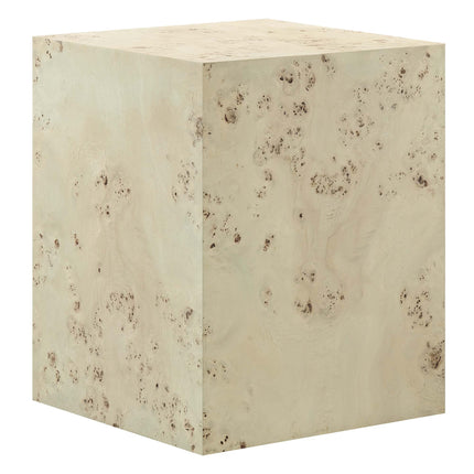 Modway EEI-6273 Cosmos 16" Square Burl Wood Side Table Modway