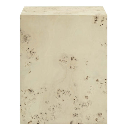 Modway EEI-6273 Cosmos 16" Square Burl Wood Side Table Modway