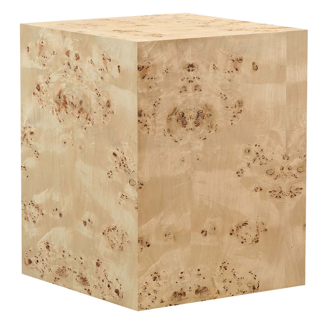 Modway EEI-6273 Cosmos 16" Square Burl Wood Side Table Modway