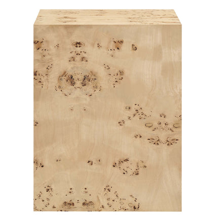 Modway EEI-6273 Cosmos 16" Square Burl Wood Side Table Modway