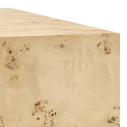 Modway EEI-6273 Cosmos 16" Square Burl Wood Side Table Modway