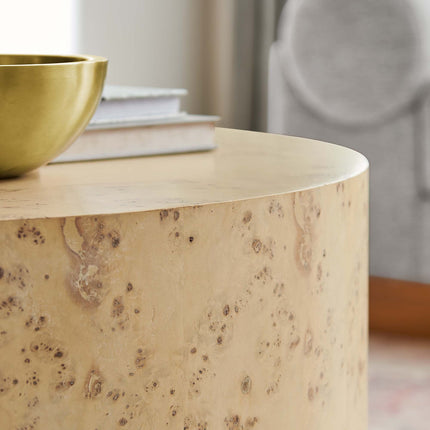 Modway EEI-6274 Cosmos 35" Round Burl Wood Coffee Table Modway