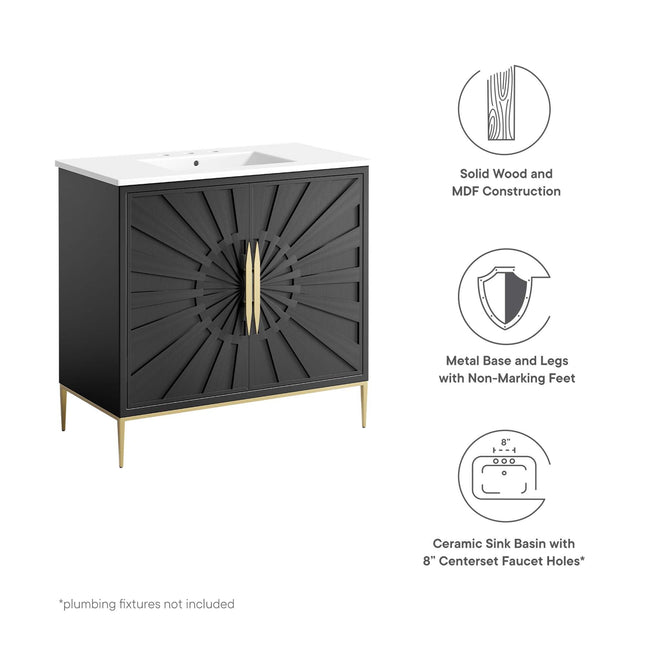 Modway EEI-6297 Awaken 36" Bathroom Vanity Modway